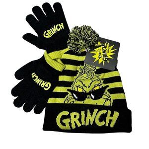 FREE ADD-ON Grinch Beanie Set for Kids (One Size)